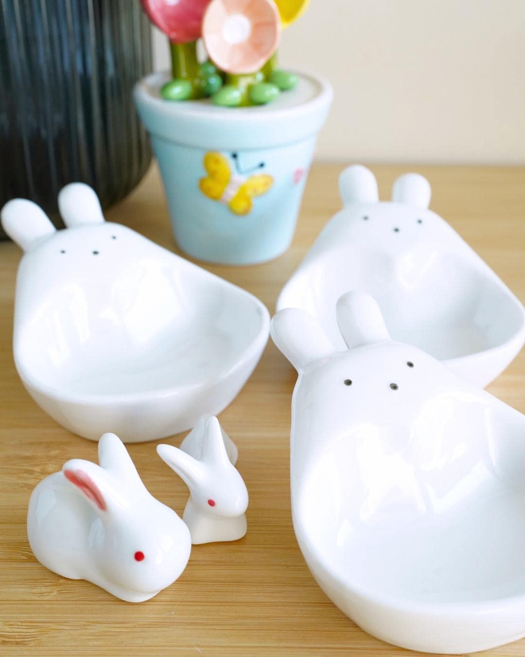 Bunny Dipping Bowl Set — ceramic bunny tableware gift | ORAORA HOME