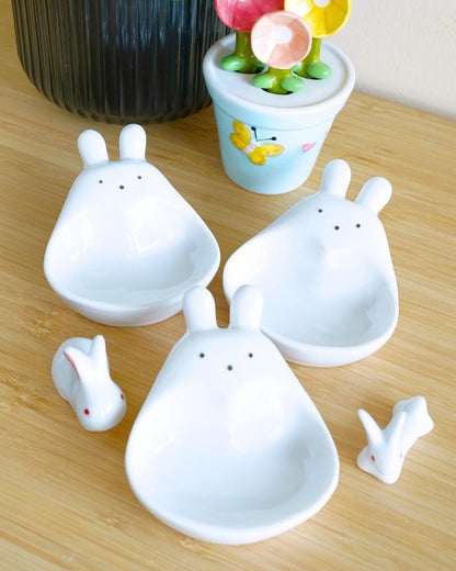 Bunny Dipping Bowl Set — kawaii ceramic gift | ORAORA HOME