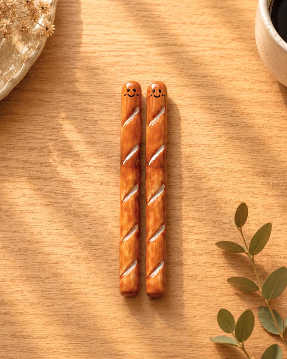 Baguette Ceramic Coffee Stirrer — ceramic drink stirrer gift | ORAORA HOME