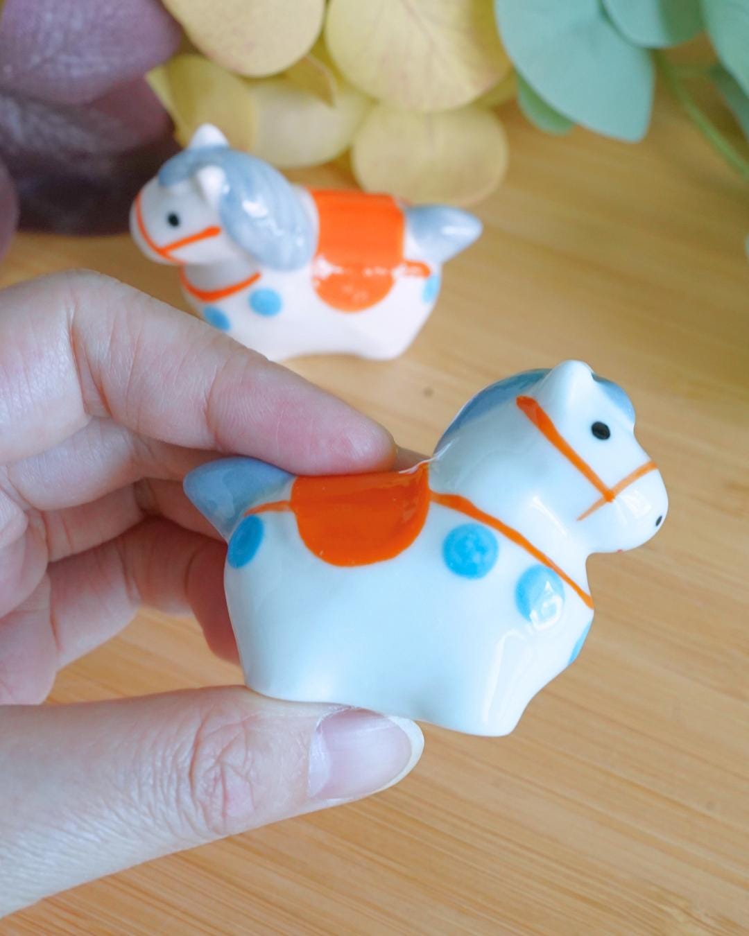 Horse Ceramic Chopstick Rest — kawaii ceramic gift | ORAORA HOME