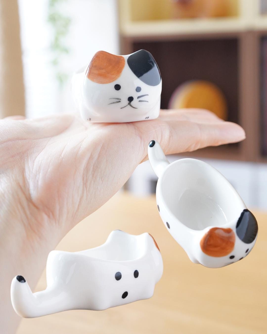 Cat Ceramic Dipping Dish — lifestyle photo | ORAORA HOME