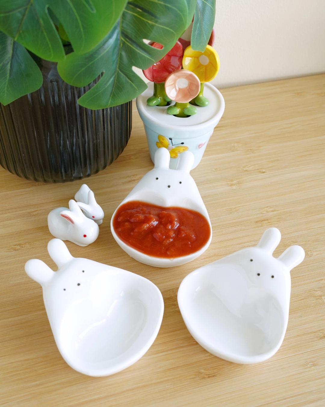 Bunny Dipping Bowl Set — detail view | ORAORA HOME