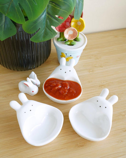 Bunny Dipping Bowl Set — detail view | ORAORA HOME